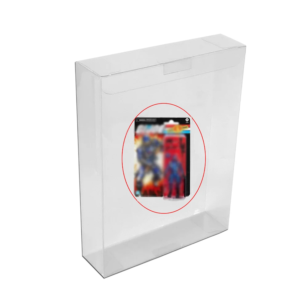 RUITROLIKER 10PCS Box Protector Clear Protection Case Sleeve, Compatible for G.I. Joe 3.75' Carded Action Figures Series