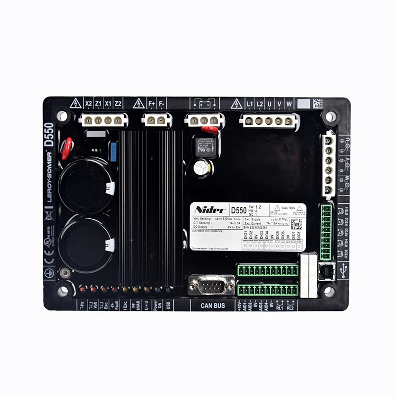 D550 AVR Leroy Somer original AC generator automatic voltage regulator stabilizer AVR regulating board with CAN USB port