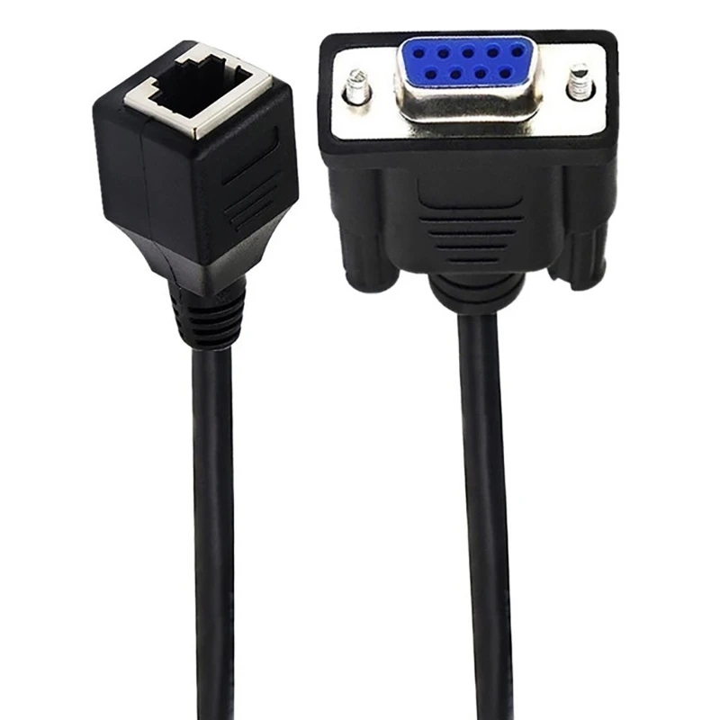 Quality Transmission DB9 to RJ45 Converter Cable Ensure Reliable Transfer Drop shipping