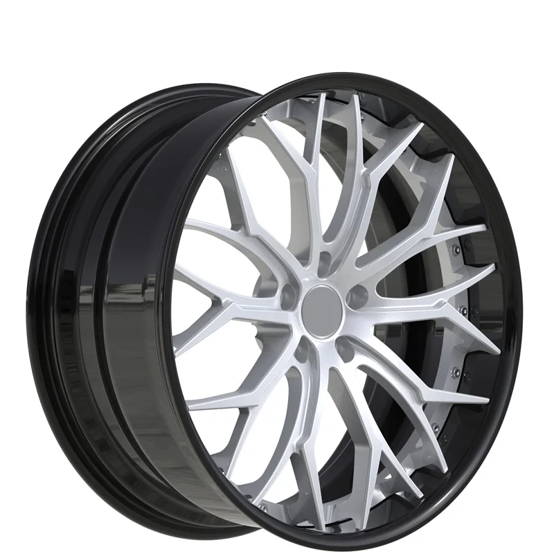 

BORUI Forged Passenger Car Wheels 19 20 21 22 24 Inch 6061-T6 Alloy Racing Car Wheel Custom Polished Lip 2 Piece Wheel Rims