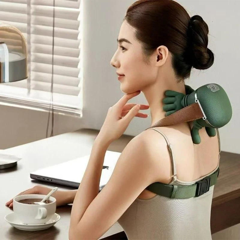 

2025 Bionic Neck Shoulder Massager N7 Kneading Massager Shawl 3-Level Modes Neck Cervical Waist Leg Body Muscles Massage Pillow