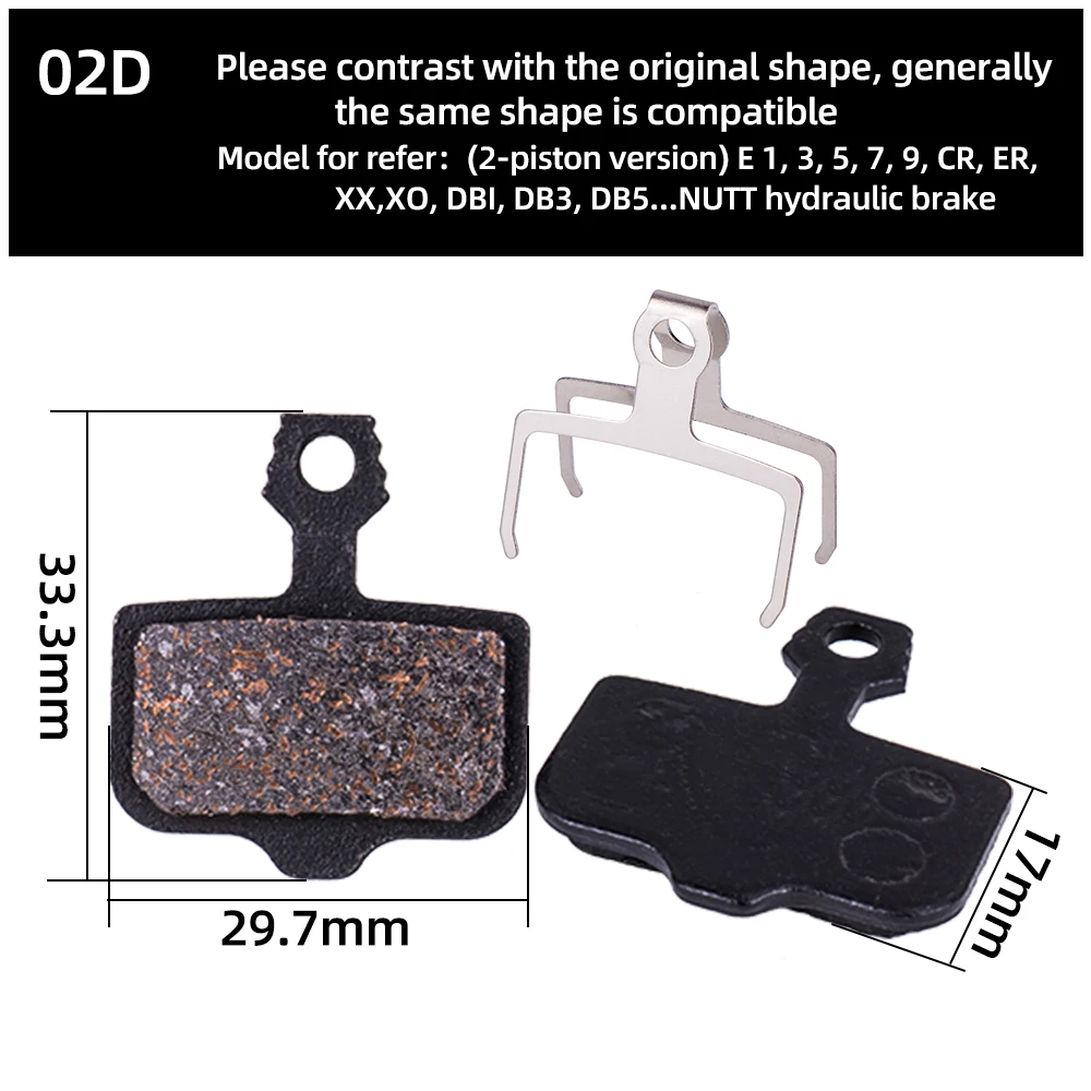 ZTTO 4 Pairs MTB Bike Semi Metallic/Full-Metallic Brake Pads For Avid Elixir R/CR/CR-MAG/E1/E3/E5/E7/E9/X0/XX/DB1/DB3/DB5 NUTT