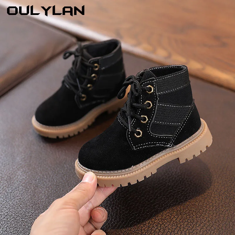 Fashionable And Versatile Short Boots For Boys And Girls, Soft Soled Casual Single Boots, Desert Martin Boots