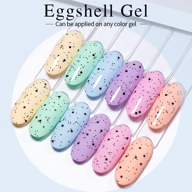 7.5ML Easter Eggshell Gel Nail Polish Soak Off UV Nail Art Gel For Manicure Semi-Permanent Varnish With Any Color Gel Base