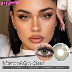 UYAAI Siri Series Natural Colored Pupils for Eyes High Quality Colored Lenses Gray Lenses Blue Eye Contacts 14.0/14.20mm Yearly