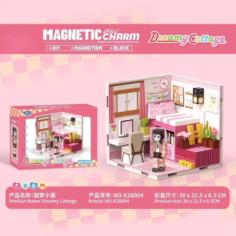 Nouveau jouet attraction magnétique cube magnétique puzzle bloc de construction interactif cadeau