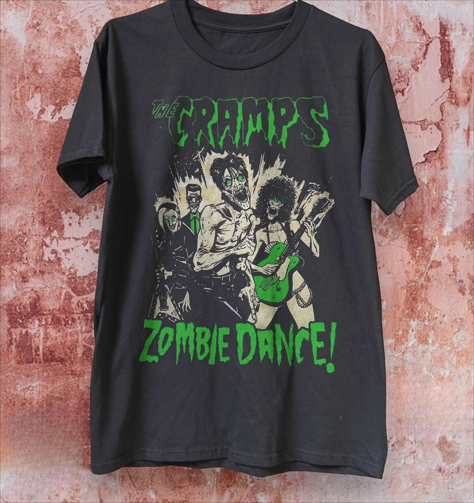 2026 Summer New Women's Vintage The Cramps  T-Shirt Sweat-wicking and Breathable Tee Streetwear Oversized Loose Casual