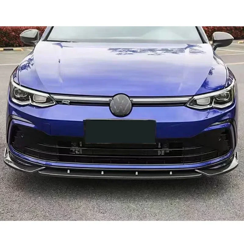 Maxton Style Front Lip Chin Guards For VW Golf MK8 Golf 8 GTI GTD GTE R-Line TDI TSI 2020-2024 Front Bumper Lip Spoiler Splitter