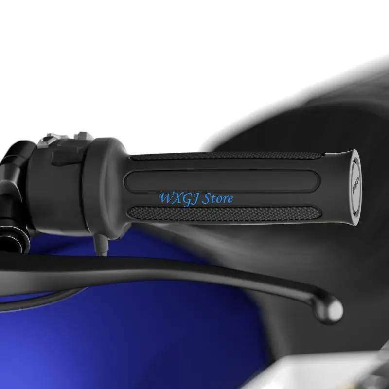 37JE Motorcycle Heated Handle Grips 6 Speed Memory Function Shockproof Adjustable Temperature Control for Off Road Vehicles