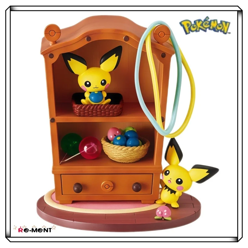 ポケモンリラックスホームシリーズイーブイデスクトップフィギュア公式グッズpvcかわいい漫画ミニチュアシーン装飾おもちゃかわいいギフト