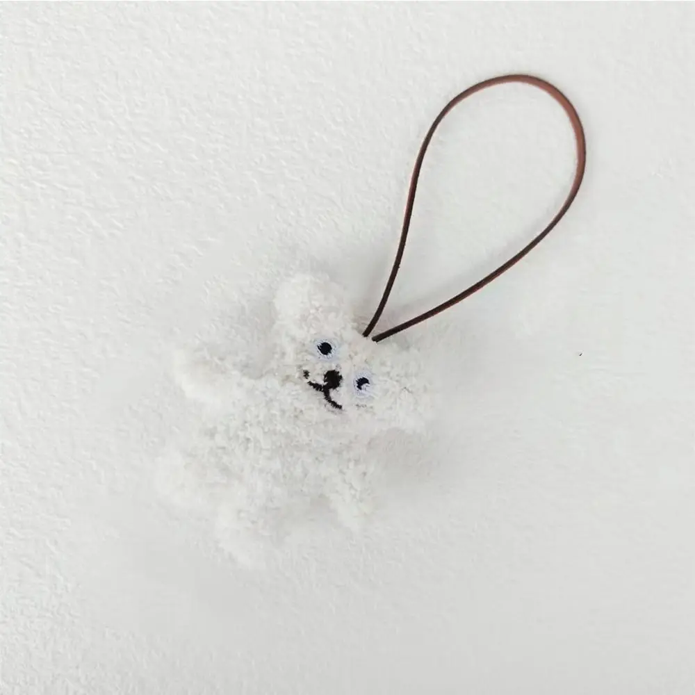

Creative Cookie Bear Bag Pendant Cloth Bag Charms Cue Backpack Decoration Stuffed Korean Style Animal Lanyard Gift