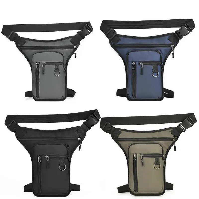 Men Drop Leg Bag Waist Bag Waterproof Men Fanny Pack Phone Purse Motorcycle Riding Shoulder CrossBody Thigh Hip Belt Waist Bags