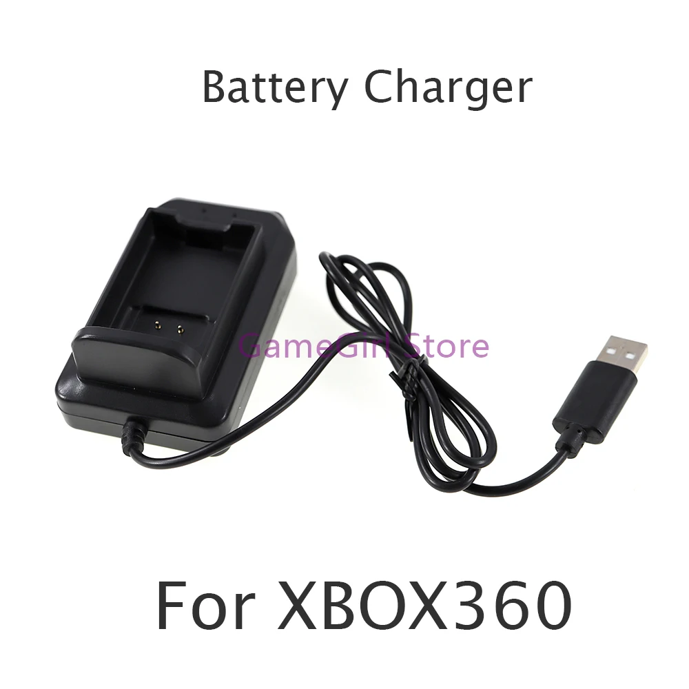 

10pcs Black USB Handle Battery Charger Charging Dock Station For Xbox360 Xbox 360 Wireless Controller