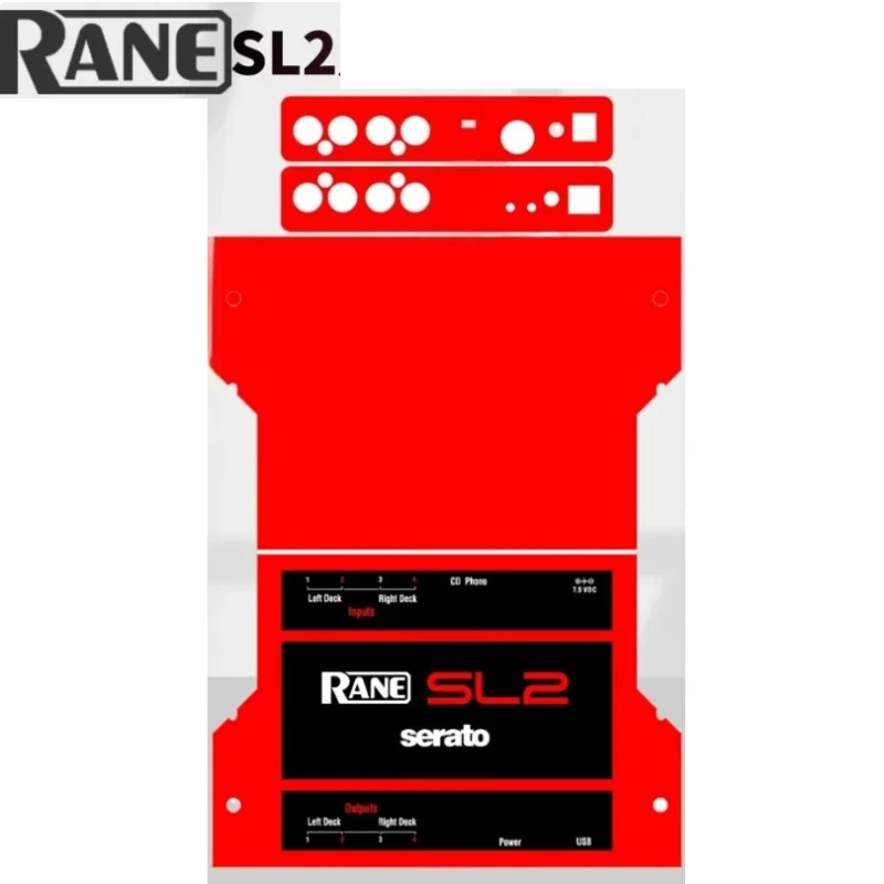 Película Protetora para RANE SL2 SL3 SL4, Material PC Importado, Skin de Cobertura Total para Interface de Áudio e Controlador DJ Serato