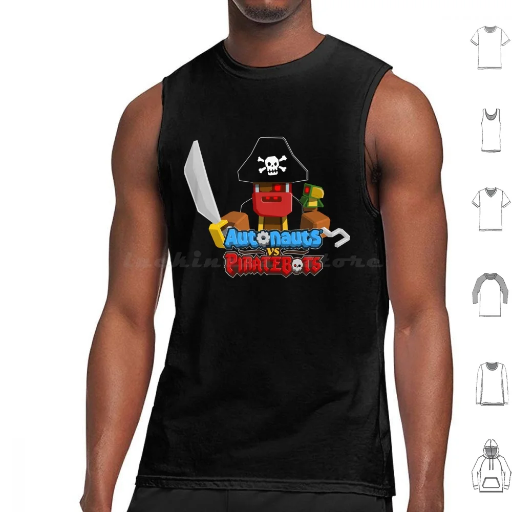 Autonauts Vs Piratebots The Dread Pirate Robot Classic Tank Tops Print Cotton Autonauts Vs Piratebots The Dread