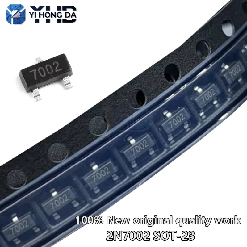 100Pcs 2N7002 SOT-2…