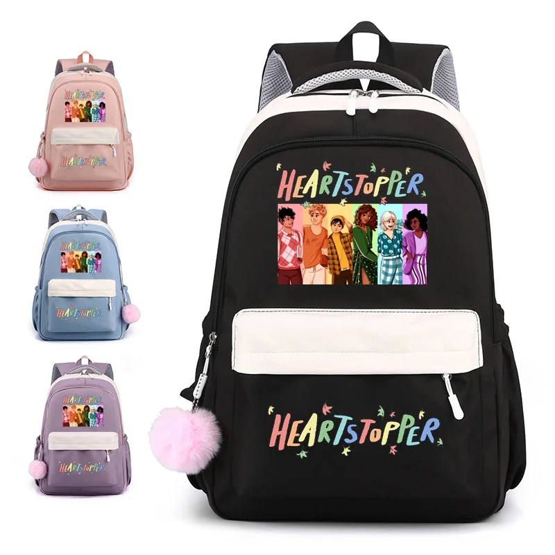 Baru Heartstopper Harajuku ransel anak laki-laki perempuan modis tas sekolah kapasitas besar kualitas tinggi ransel Laptop tas sekolah