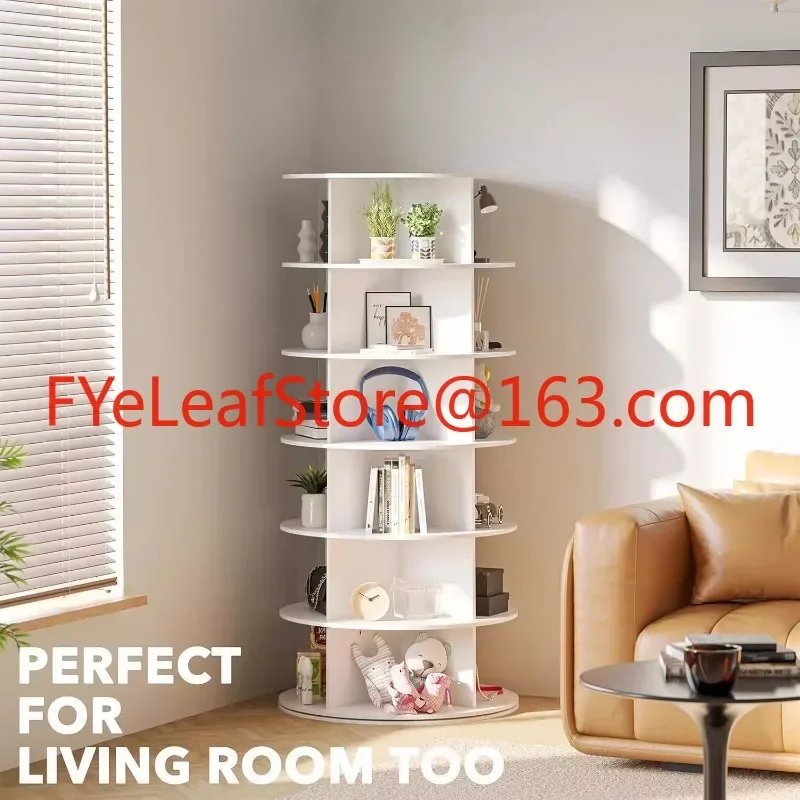 Creative rotating multi-layer display storage rack pvc board