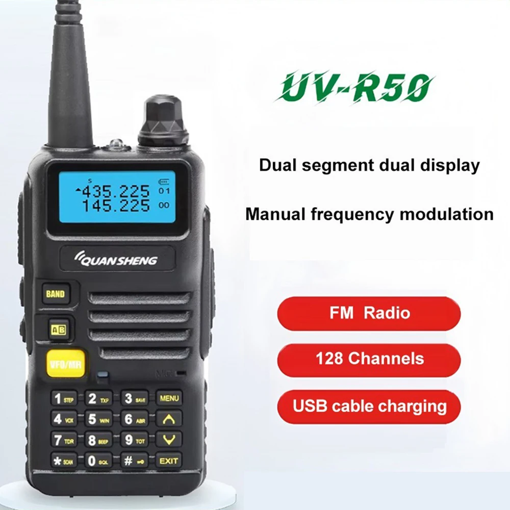 quansheng-uv-r50-vhf-uhf-dual-band-two-way-radio-comunicador-vox-5w-fm-transceiver