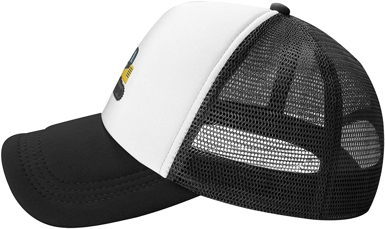 Wisedeal Boys' Construction Excavator  Breathable Truck Hat Youth and Toddler Adjustable Mesh Snapback Trucker Baseball Cap