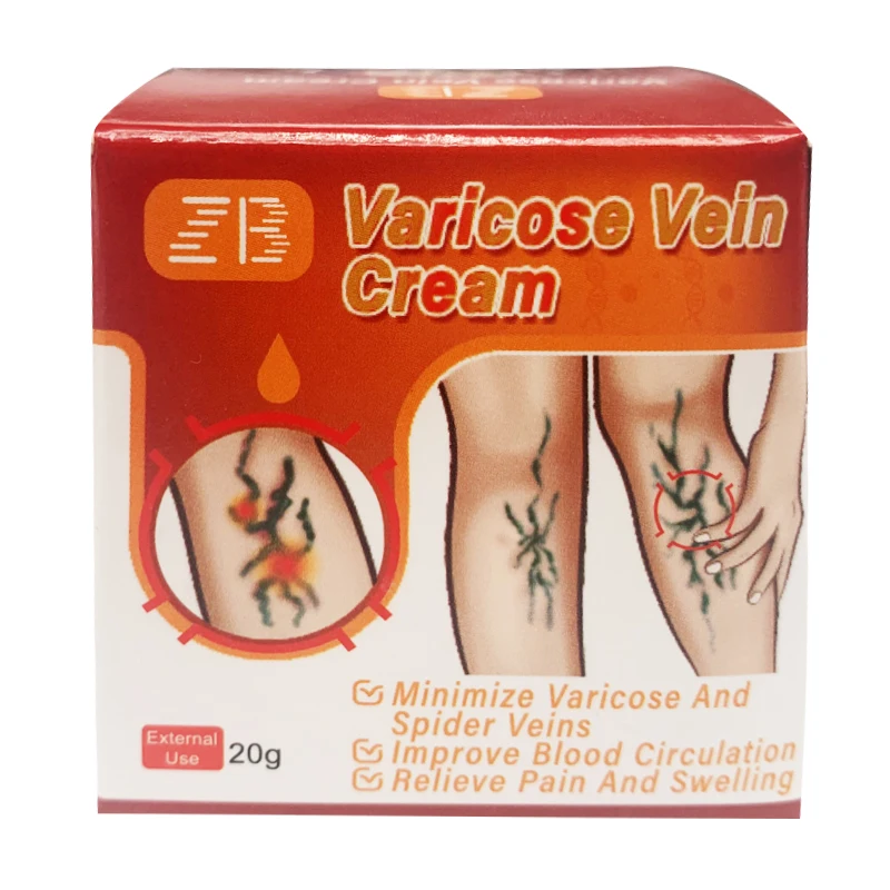 20g Varicose Veins Ointment Relief Pain Cream For Vasculitis Phlebitis Angiitis Tube  Relief Earthworms Leg Cream Skin Care