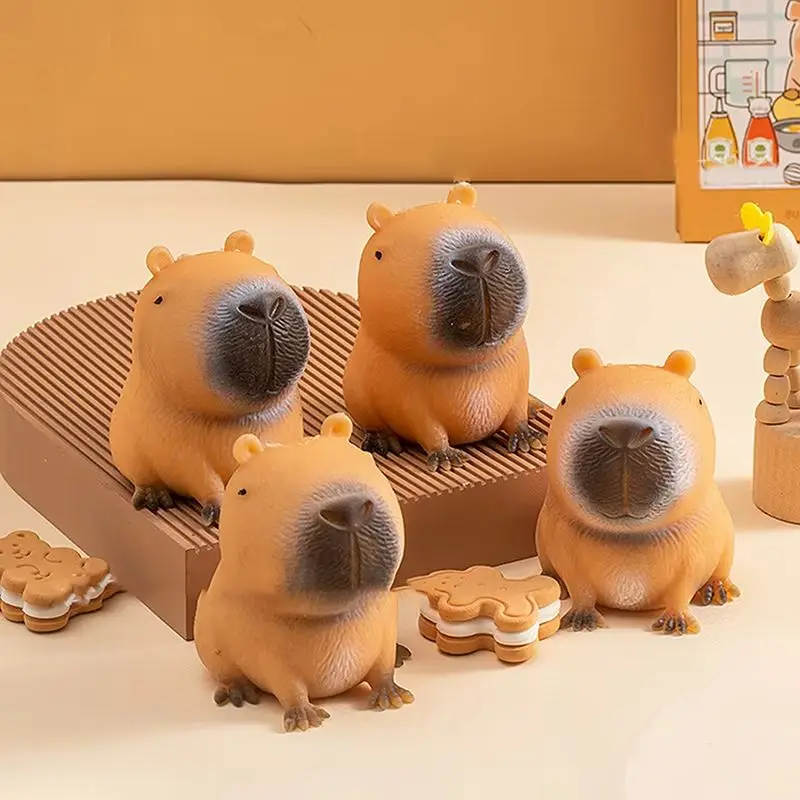 Cartoon Kawaii Capybara Prise Spielzeug Kreative Lustige Squeeze Relif Stress Puppe Langsam Rebound Super Weiche Kleine Spielzeug Für Kinder Geschenk