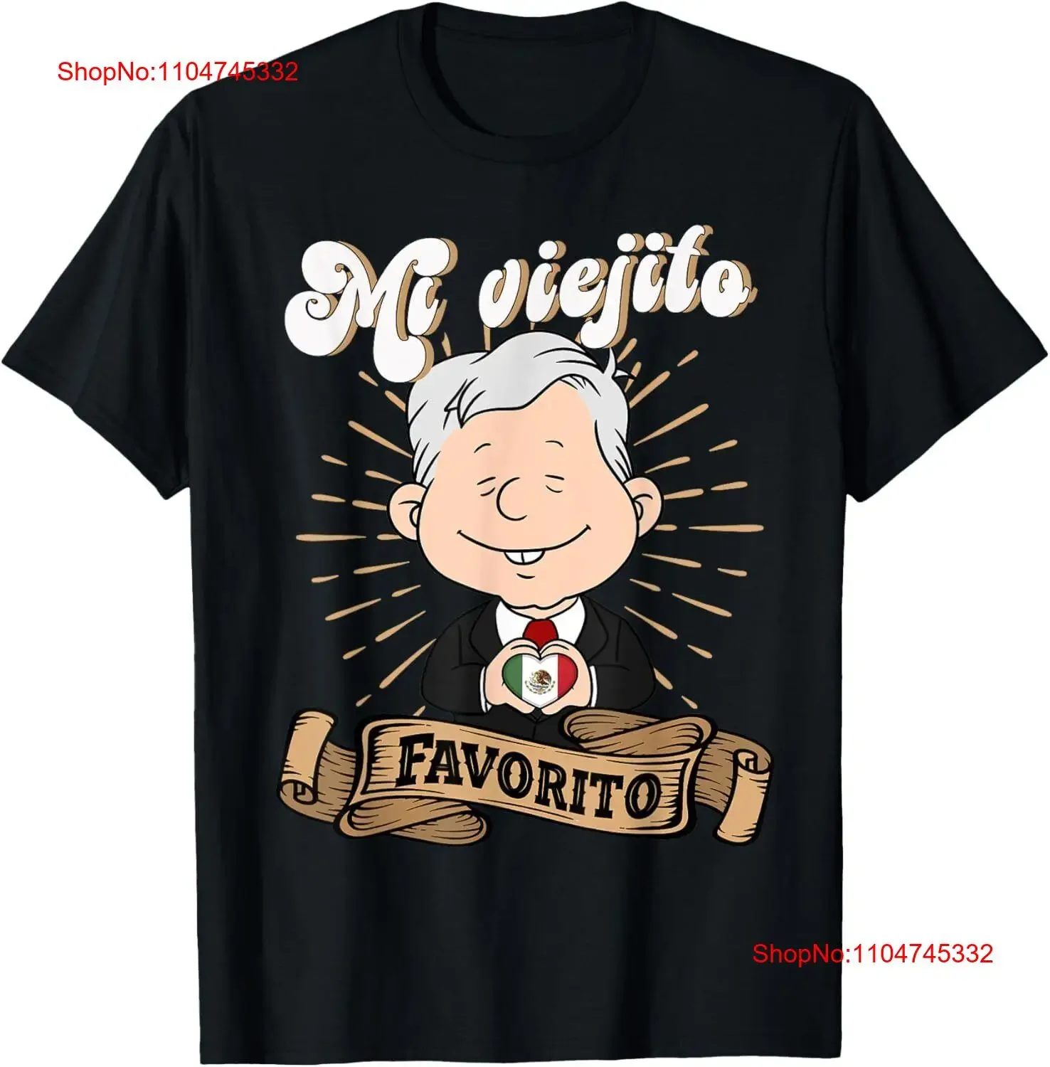 Mi viejito Favorito AMLOver presidente mexicano AMLO camiseta vintage lavado cómodo Casual estirado ropa de diseñador