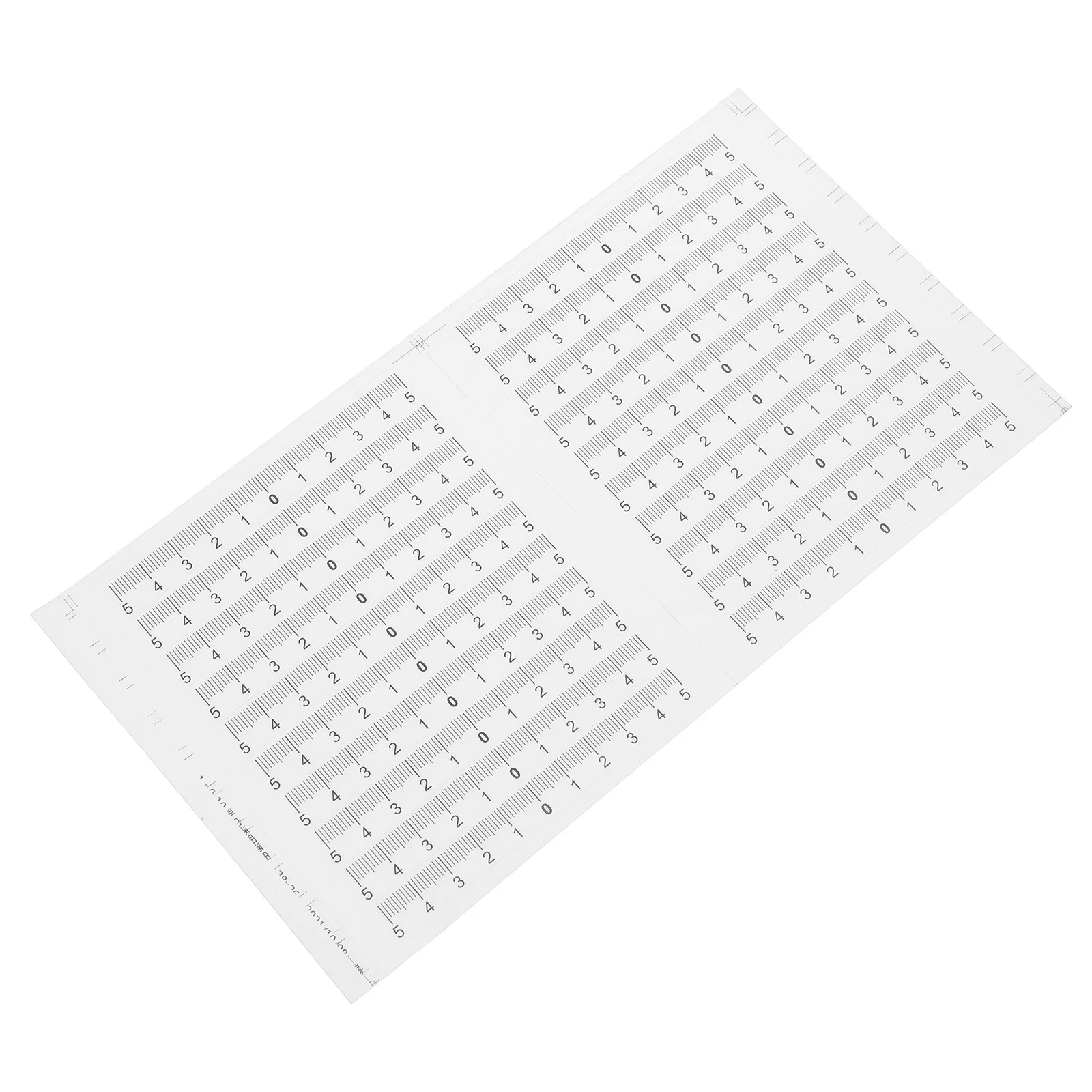 

20pcs Measuring Ruler Stickers Adhesive Flexible Scale Tape Measure For Workbench Engineering Tools Labeling Multi-Use Decals
