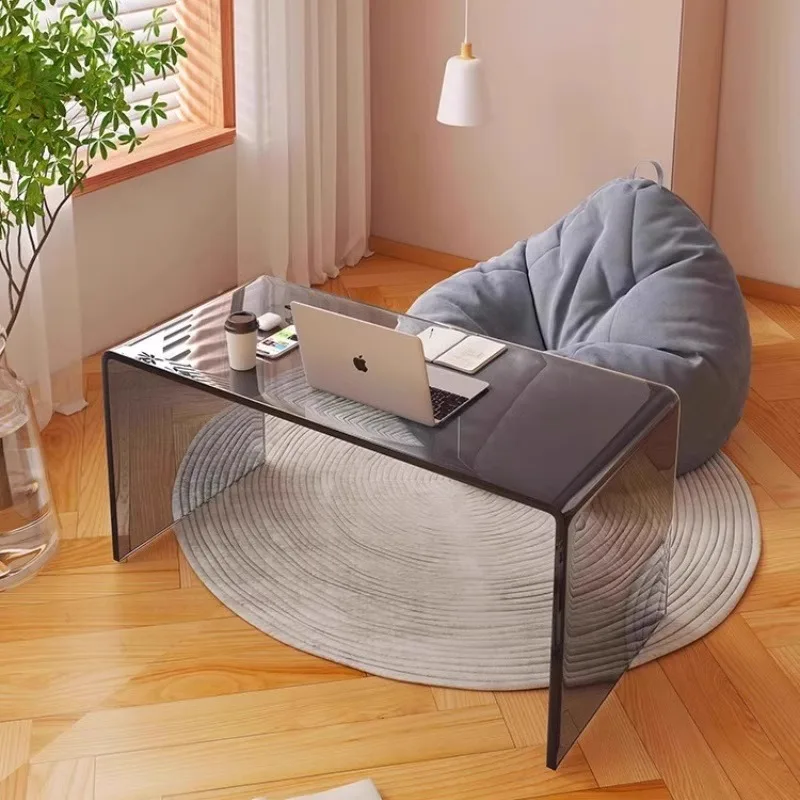Nordic home living room sofa solid wood edge few small apartment movable bay window table cream wind coffee table simple table