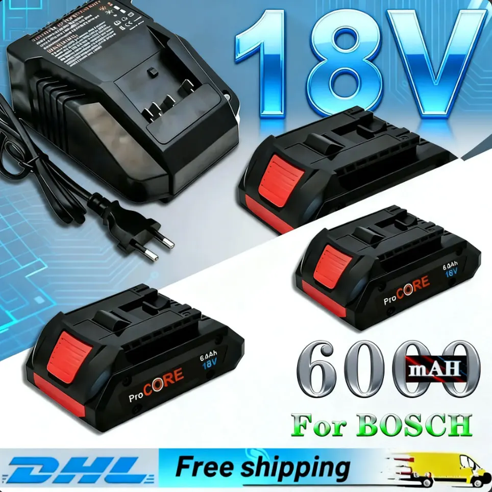 Geeignet für BOSCH Professional 4.0Ah5.0Ah6.0Ah Akku Pro CORE18v Lithium-Ionen-Akku Ersatz BAT609BAT618 mit BMS