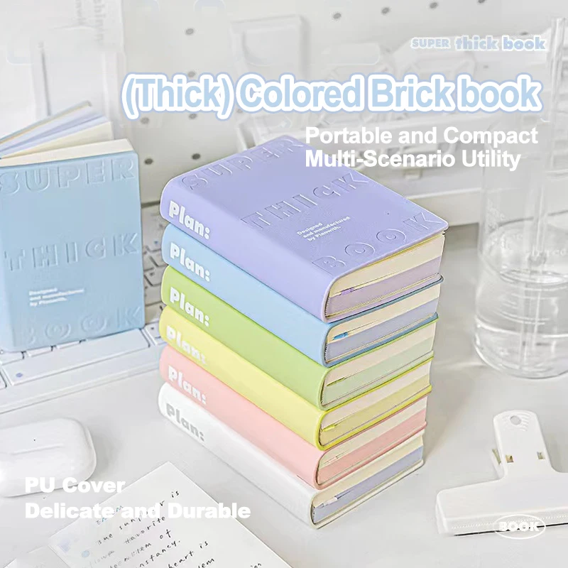 Notebook Color Brick Notebook High Appearance Thickened Portable Handbook Student specific Mini Pocket Small Notebook Blank Note