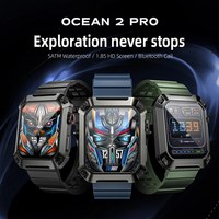 LOKMAT OCEAN 2 PRO Smart Watch 5AMT Waterproof Health Sports Monitoring Smart Notification Men Compatible with IOS and Android