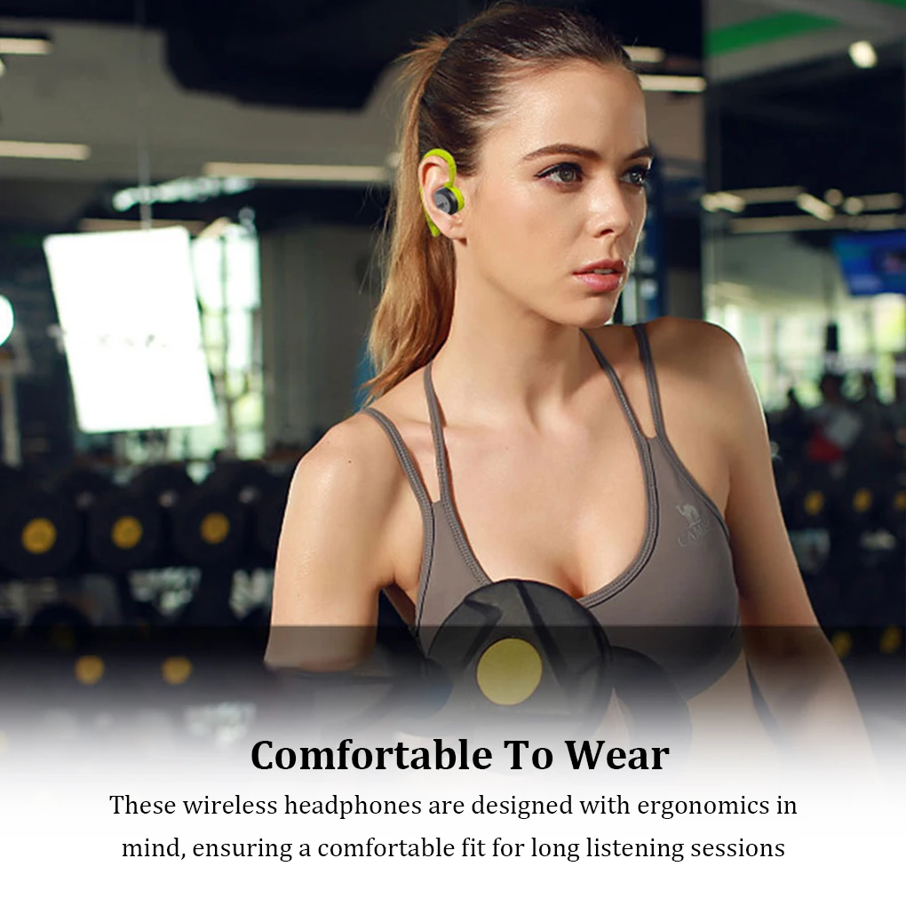 

ABS Wireless Headphones With Noise Reduction High-fidelity Sound Comfortable To Wear Earphone black