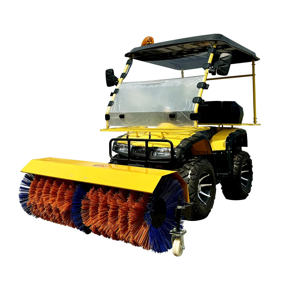 Seat-driven Snow Blower Machine 3-in-1 Functionality Sweep/Throw/Shovel for Efficient Snow Removal