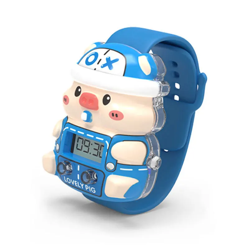 Reloj deportivo para niños, juguetes de dibujos animados, hucha, bonitos relojes digitales para niños, luces de colores, reloj electrónico para niños y niñas, regalos de navidad