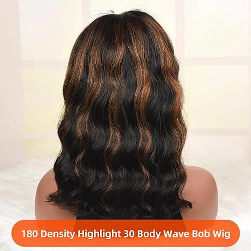 New wig for women in Europe and America, brown, dyed, medium cut, short curly, big wavy wigs