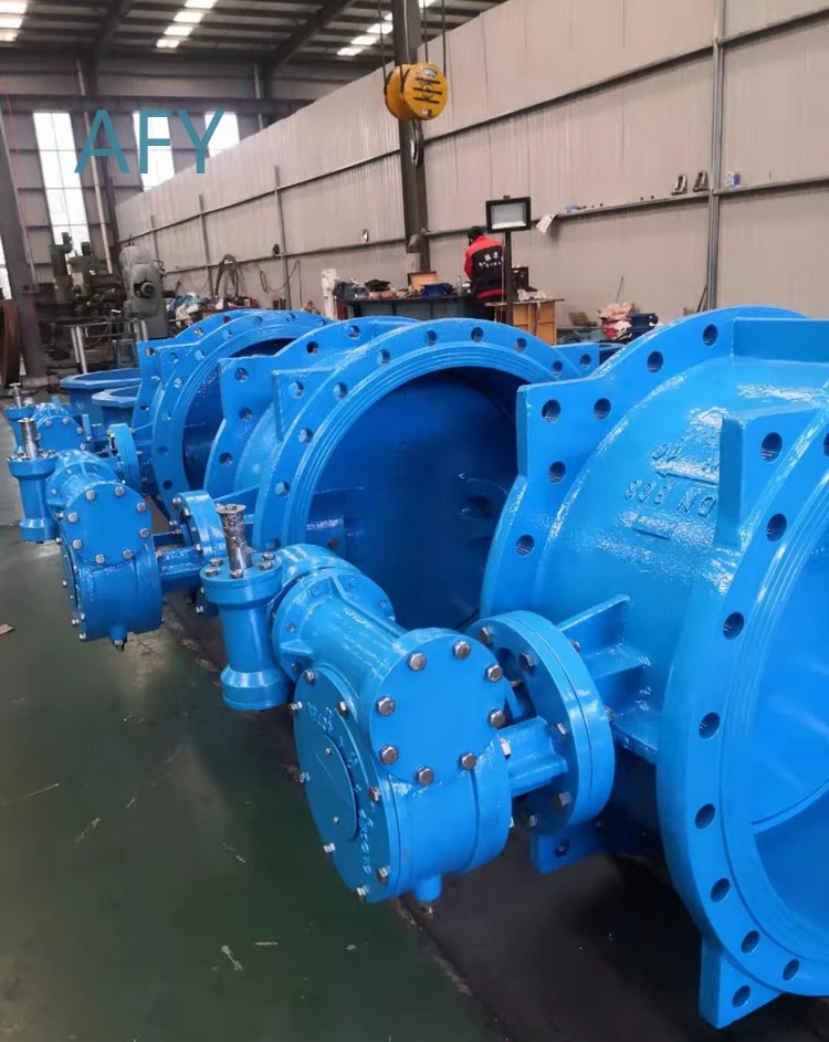 New Design Flange Type Double Three Eccentric Big Size Dn1200 16 Inch Butterfly Valve for Industrial Plumbing HVAC Water