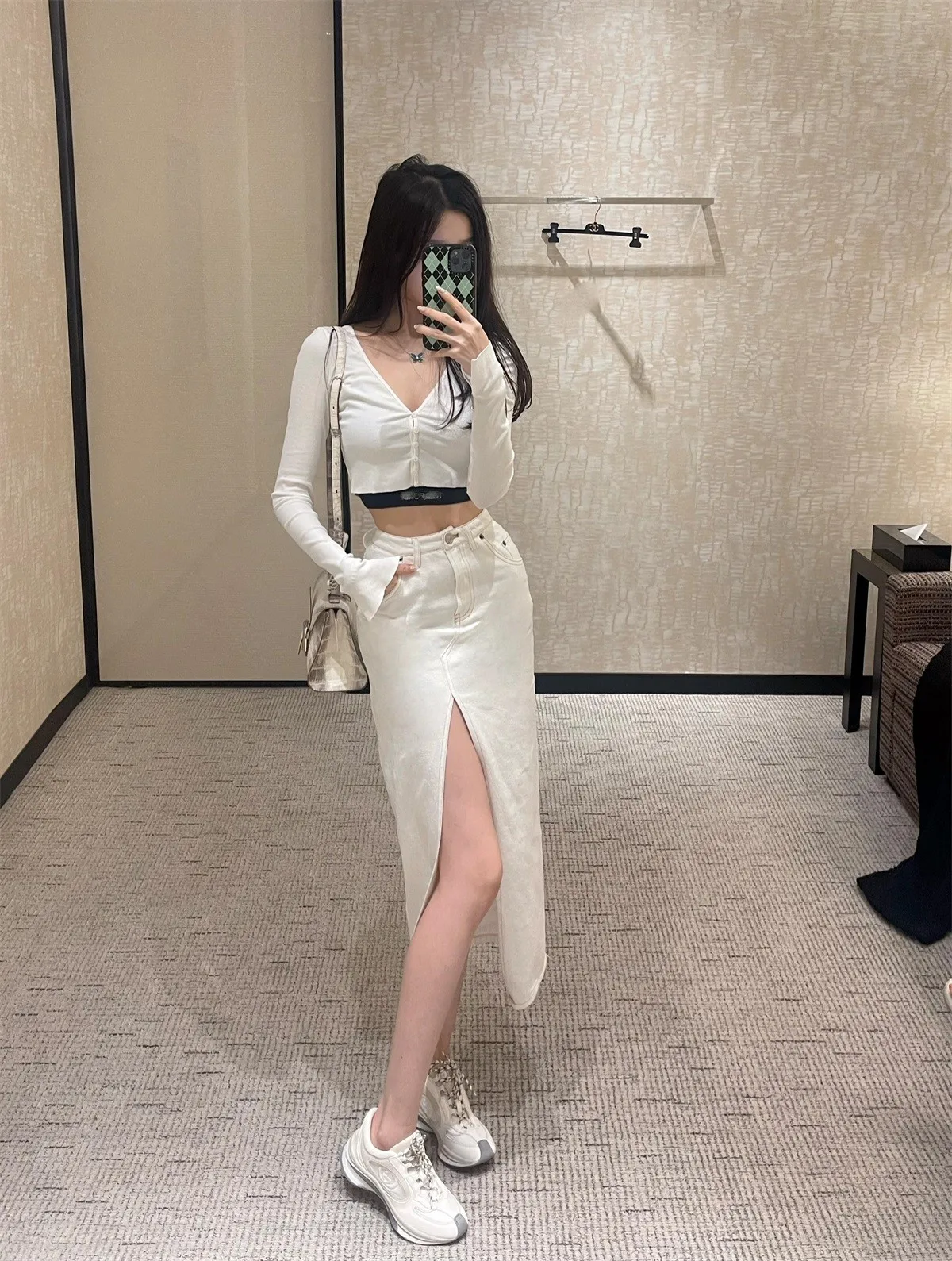 

Женский трикотажный топ Winema Snow свободного кроя с защитой от солнца, не оставляющий следов, с длинными рукавами и V-образным вырезом, однотонный, модный, повседневный