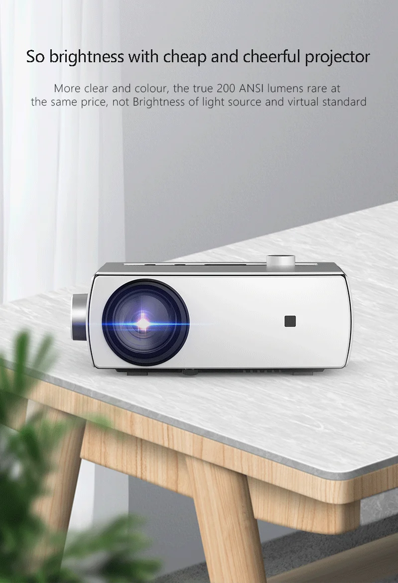 Factory Custom LCD Projector Mobile Phone Home Theater Cinema Mirroring
