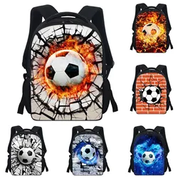 Backpack Football Pattern Vital Cute Backpack Student Lightweight Practical Lunch Backpack for Men Anime Backpack Space Backpack