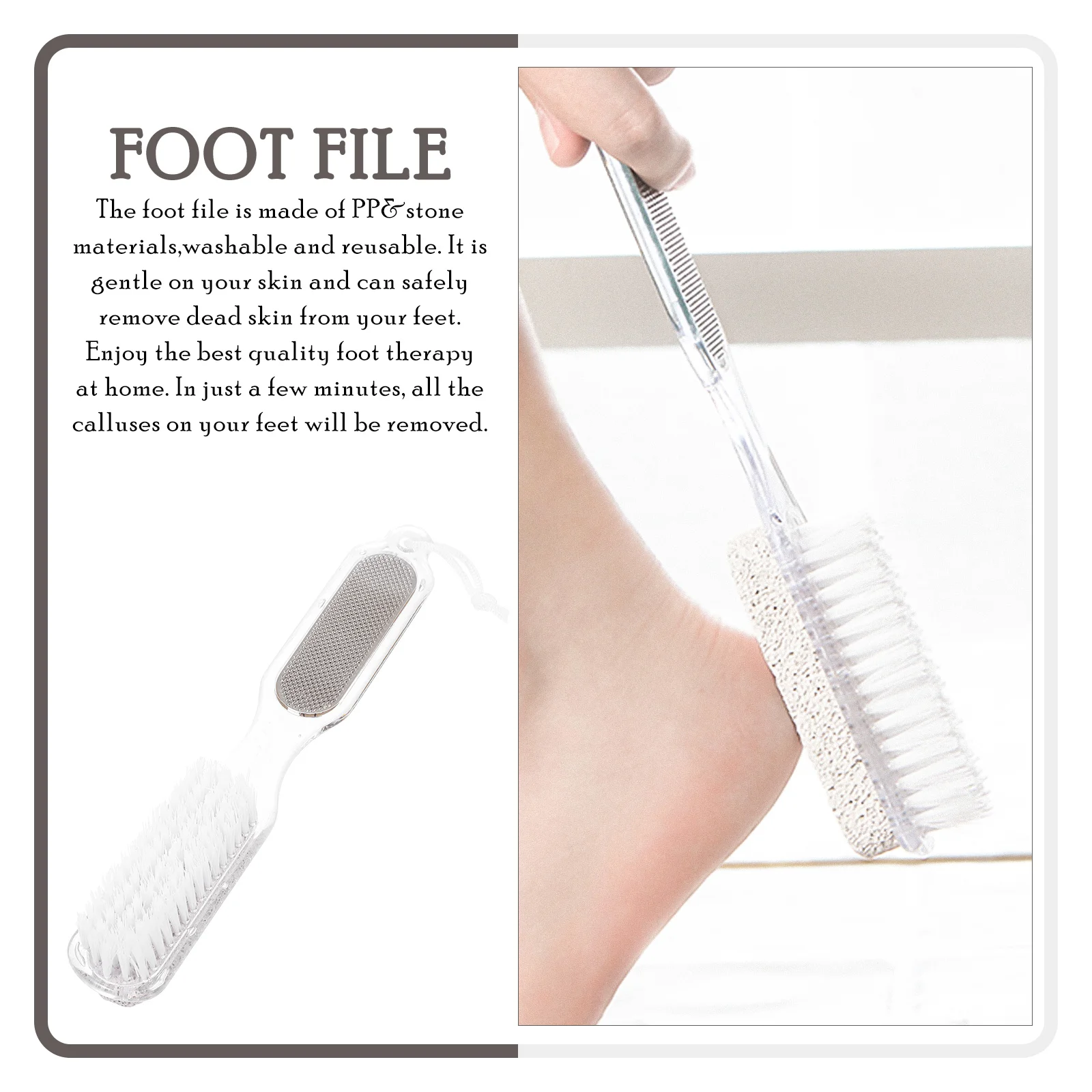 3 pçs escova de arquivo de pé multifuncional purificador de pé removedor de calos pedicure ferramenta removedor de pele morta ferramenta de arquivo de pedicure