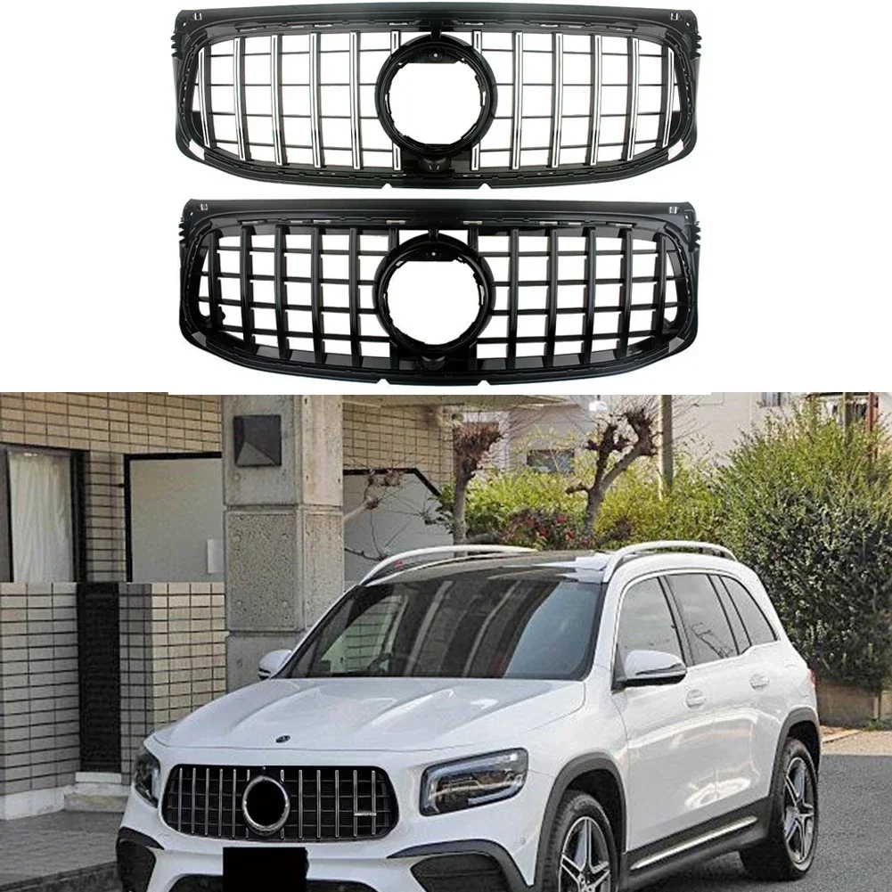 Car Front Racing Facelift Grilles Upper Radiator Grill For Mercedes-Benz X247 GLB35 GLB45 GLB-Class 2020 2021 2022 2023+