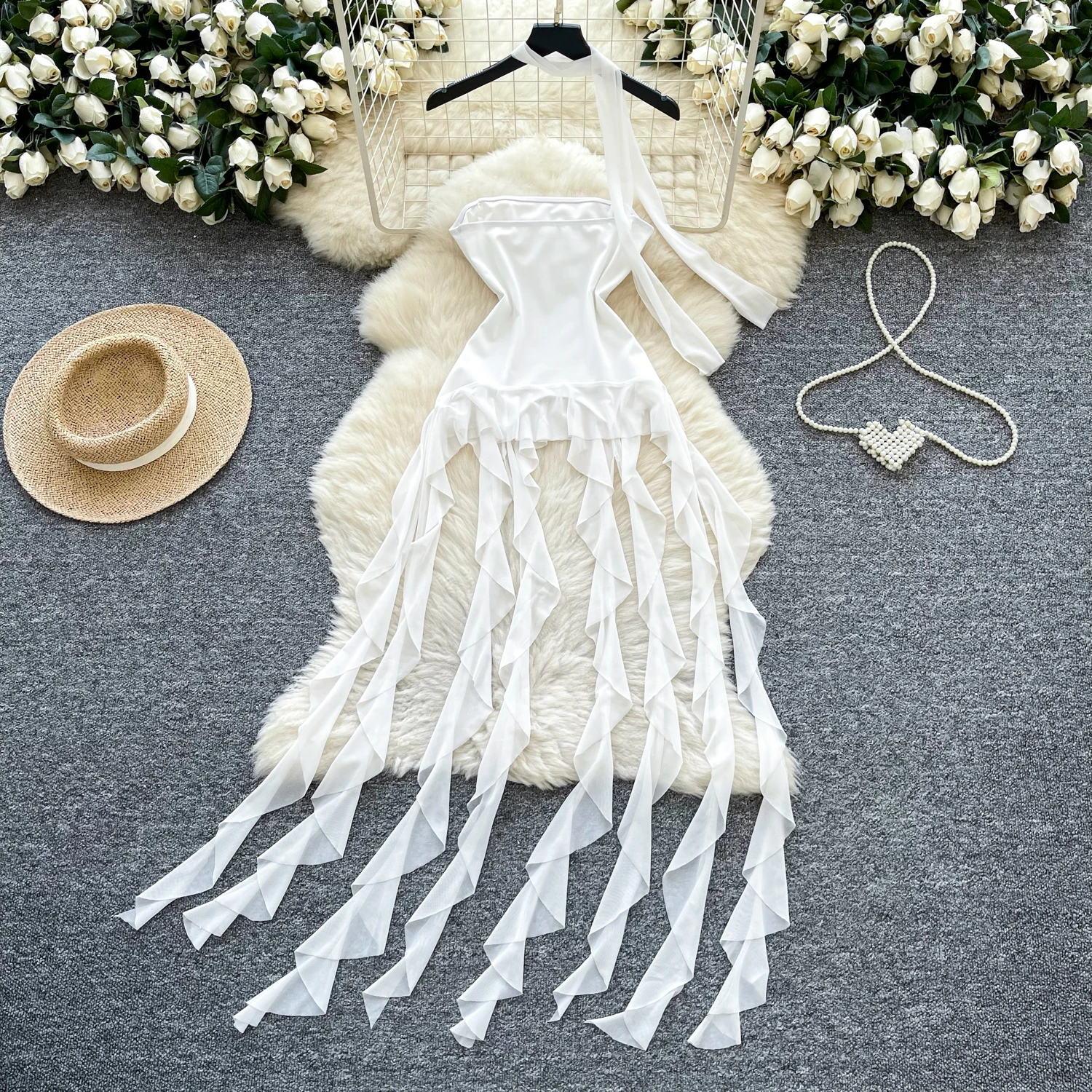 

Женские топы с белой лентой и кисточками Y2K, рубашки Ins Chic, модные модные женские футболки, вечерние футболки для молодых девушек, праздничный вечерний топ