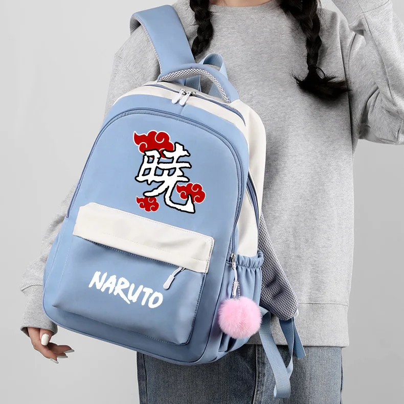 

Naruto Anime Backpack Large Capacity School Bag for Boys Teens Cosplay Accessory