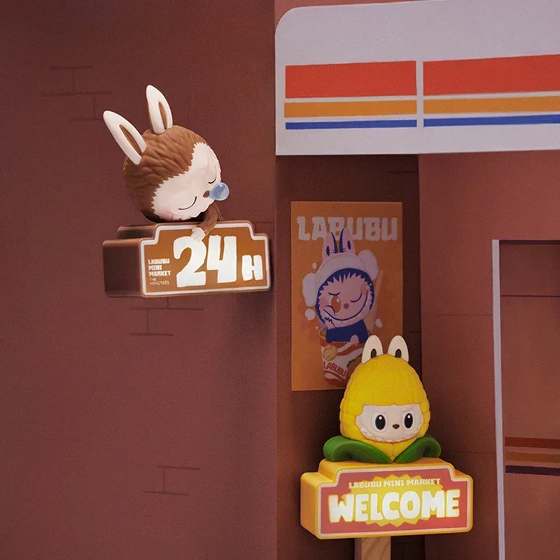 Pop mart os monstros maluco mart série caixa cega brinquedos kawaii anime figura de ação surpresa caixa mistério bonecas presente