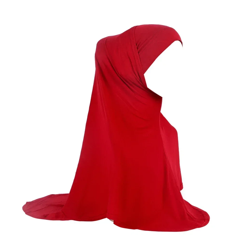 2PCS Hijab Amira Hat Muslim Under Scarf Bonnet Cap Headscarf Wrap Shawl Turban Arab Prayer Hat Worship Service Neck Cover Hijabs