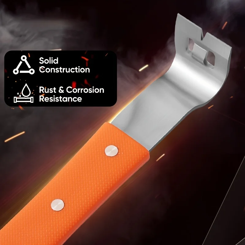 Stainless Steel Pry Bar M4 Hexagon Socket and Wrench Angle Head Nail Puller for prying lifting pulling Multifunctional Flat Pry