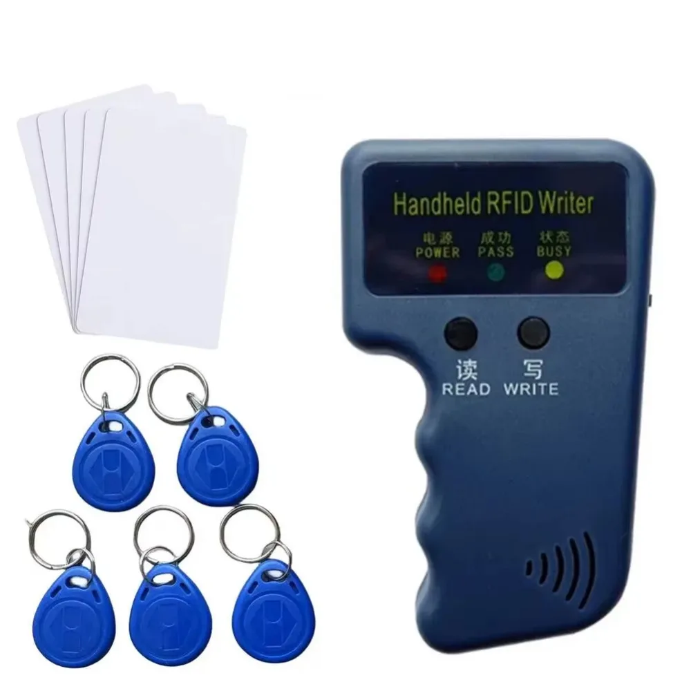 Duplicador portátil de cartão de identificação programável, leitor regravável de baixa frequência de 125khz, design portátil à prova d'água