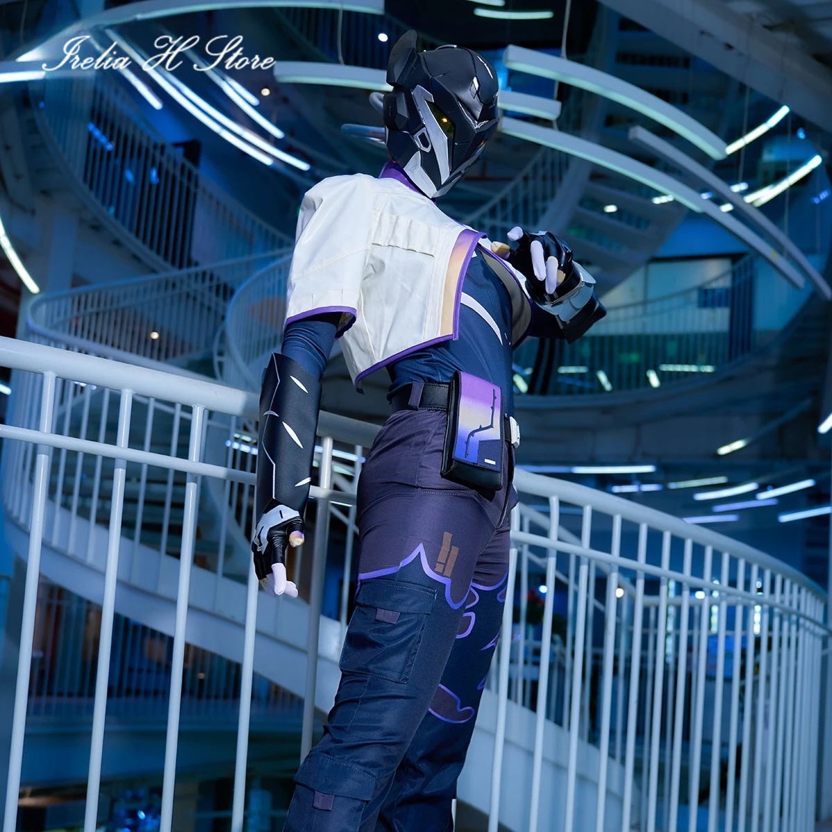Irelia H Аниме Valorant Vyse Косплей Костюм Vyse Униформа из искусственной кожи Костюмы на Хэллоуин Верхнее пальто Брюки