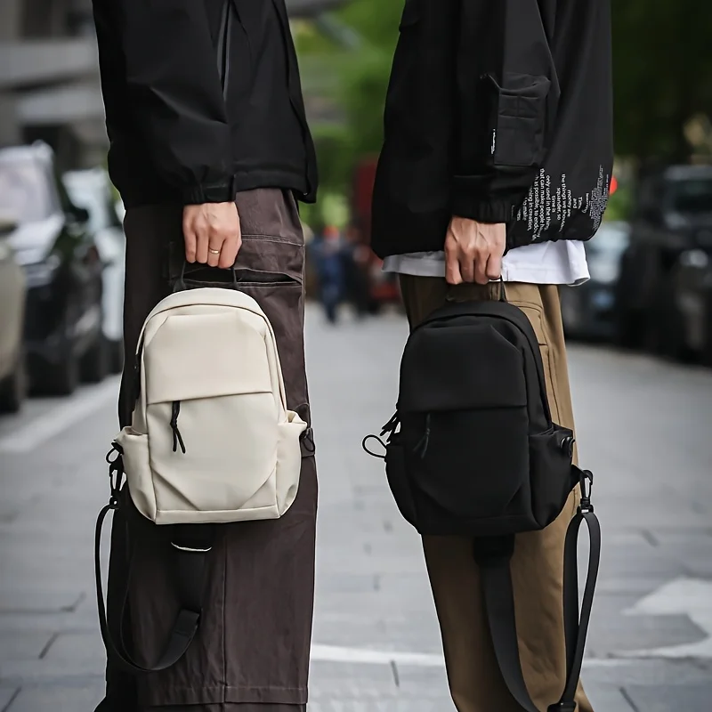 

Trendy and stylish small backpack, versatile crossbody bag, men's casual, men's sports chest bag, women's large-capacity student